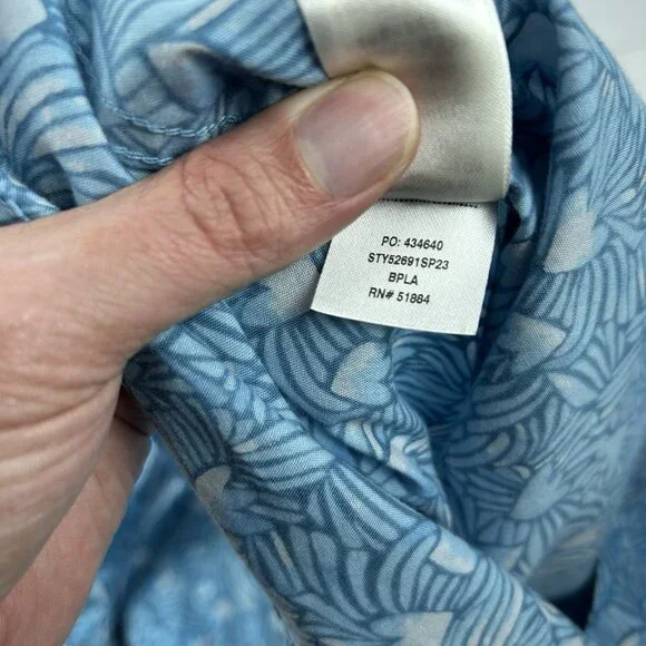 Patagonia Shirt Mens Medium Blue Short Sleeve Button Up Organic Cotton STY52691 - Picture 8 of 8